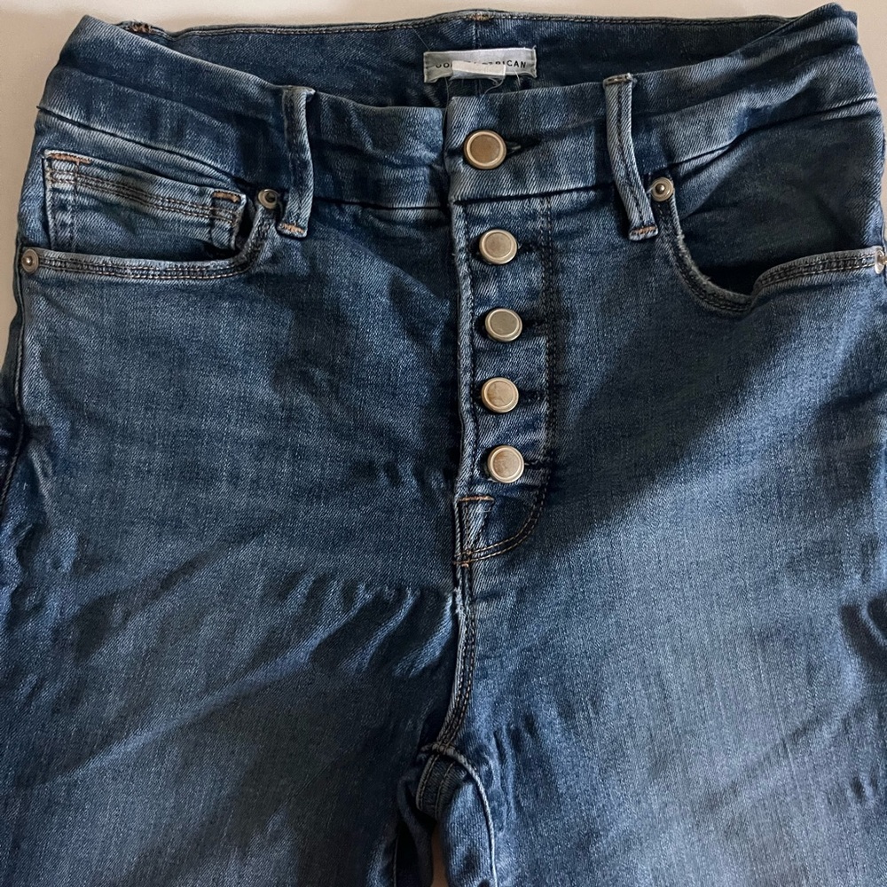 Good American High Rise Blue Jeans